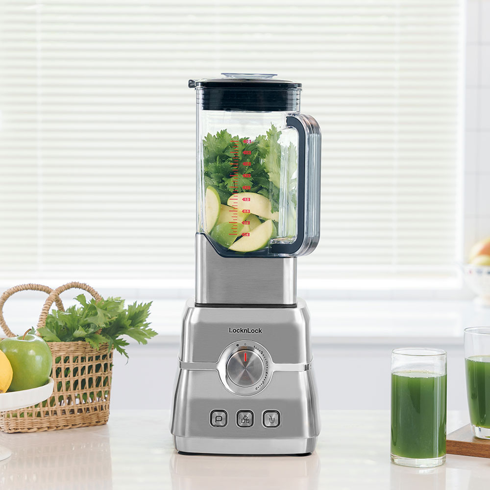 Máy Xay Sinh Tố LocknLock Premium High Speed Blender 2000W - Màu Bạc - EJM476SLV, , large image number 1